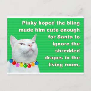 Carte Postale Pinky's Bling