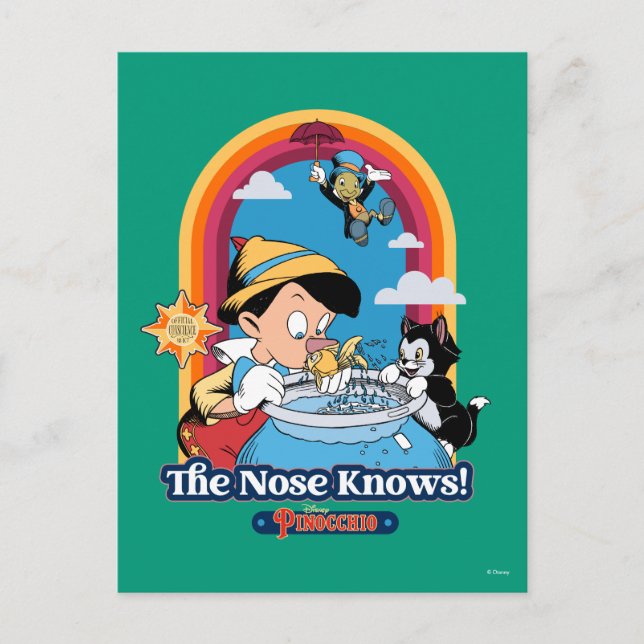 Carte Postale Pinocchio | Le Nez Connaît (Devant)
