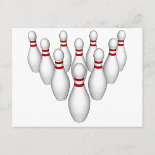 Carte Postale Pins de quilles : modèle 3D :
