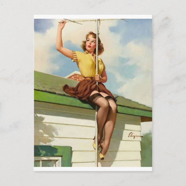 CARTE POSTALE PINUP (Devant)