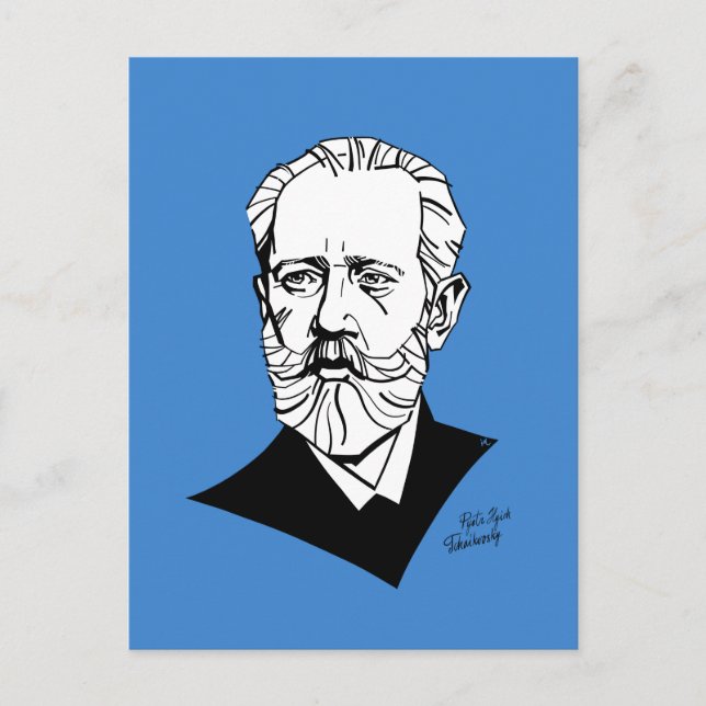 Carte Postale Piotr Tchaïkovski (Devant)