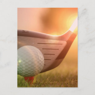 Carte postale Pipe de golf