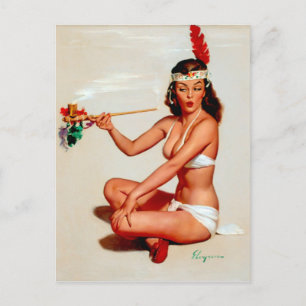 Carte Postale Pipe de Paix