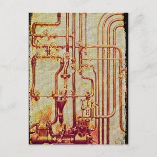 Carte Postale Pipes murales anciennes stylisées