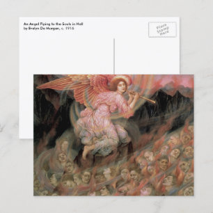 Carte Postale Piping Angel aux âmes en enfer par Evelyn De Morga
