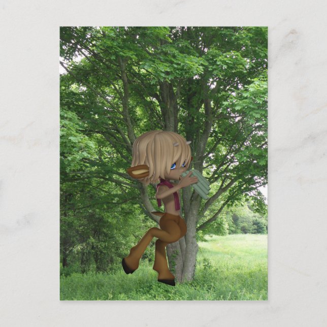 Carte Postale Piping Satyr (Devant)