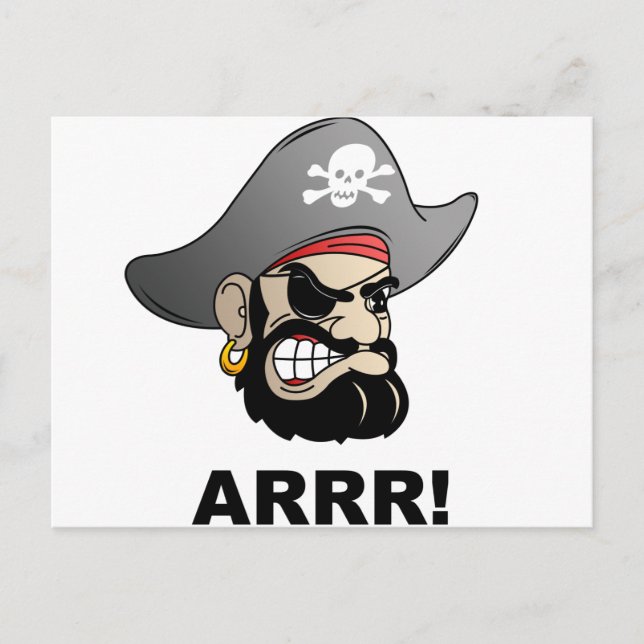 Carte Postale Pirate (Devant)