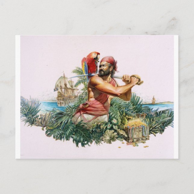 Carte Postale Pirate caribéen (Devant)