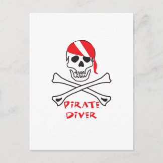 Carte Postale Pirate Diver