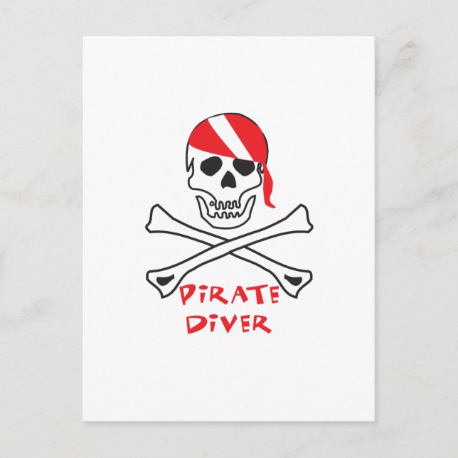 Carte Postale Pirate Diver (Devant)