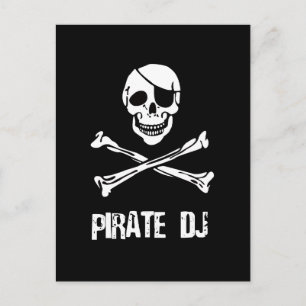 Carte Postale Pirate DJ