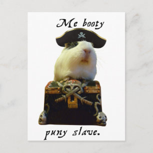 Carte Postale Pirate drôle de porc de Guinée