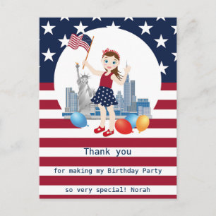 Carte Postale Pirate Girl Treasure Map Amusant Anniversaire Fête