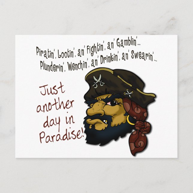 Carte Postale Pirates ! (Devant)