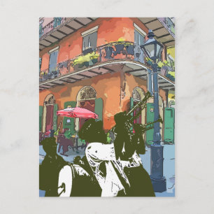 Carte Postale Pirates Alley, Marching Band New Orleans