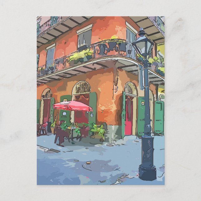 Carte Postale Pirates Alley Nouvelle-Orléans (Devant)