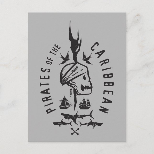 Carte Postale Pirates des Caraïbes 5 | Conserver Au Code (Devant)