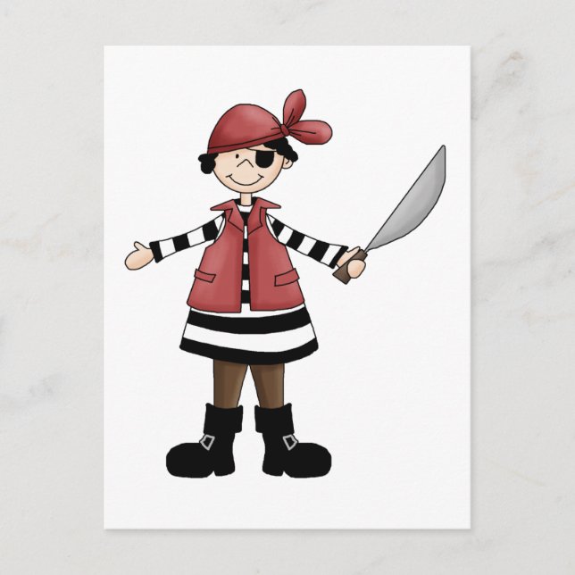 Carte Postale Pirates ・ Pirate #2 (Devant)