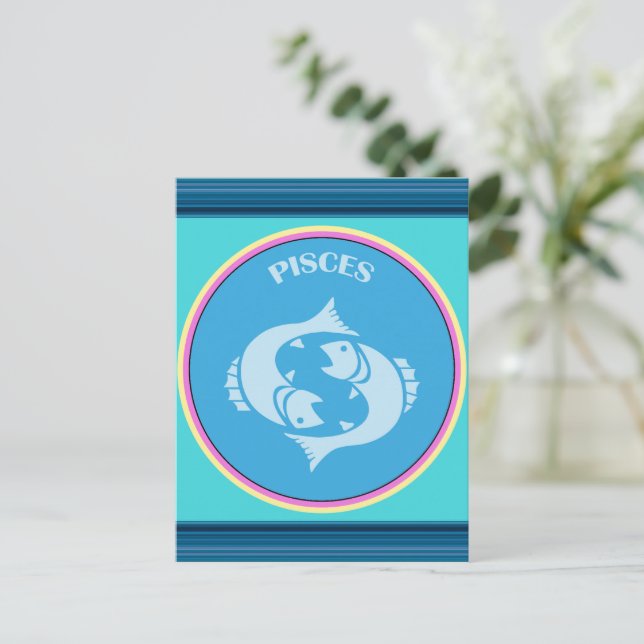 Carte postale Pisces (Debout devant)