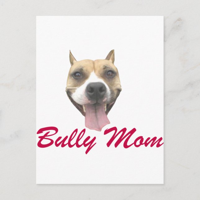 Carte Postale Pit Bull Smile Bully Maman (Devant)