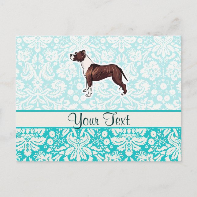 Carte Postale Pitbull ; mignon (Devant)