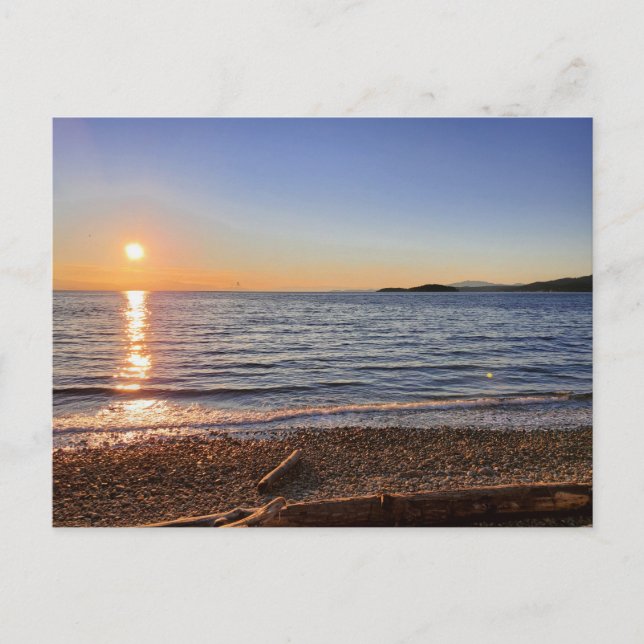 Carte postale pittoresque Beach Sunset (Devant)