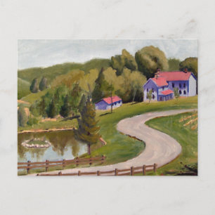 Carte Postale Pittoresque Chandler Hill Winery peinture à l'huil