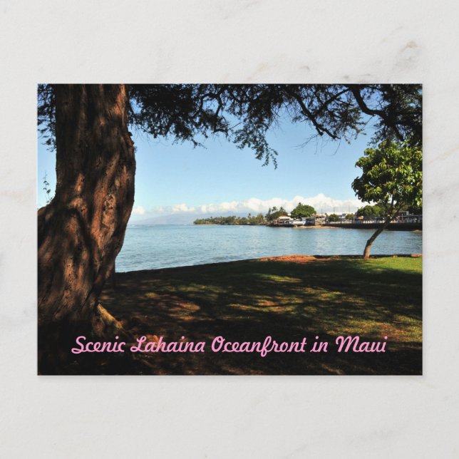 Carte postale pittoresque de Lahaina Maui (Devant)