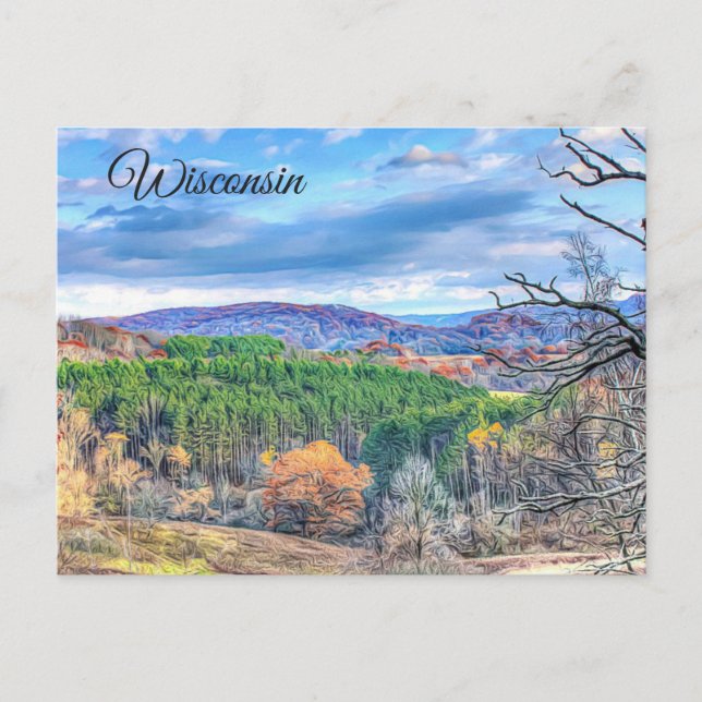 Carte postale pittoresque de vue d'automne du (Devant)