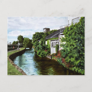 Carte Postale Pittoresque Galway City Irlande Canal View