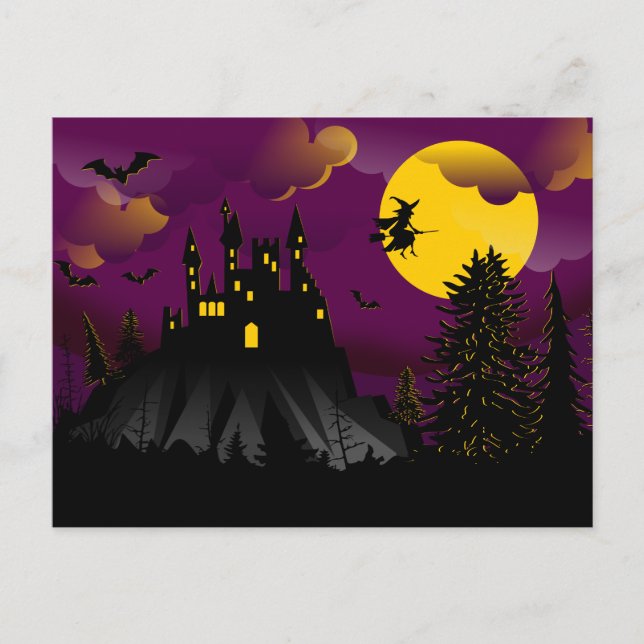 Carte postale pittoresque Halloween (Devant)