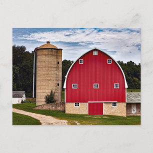Carte Postale Pittoresque Rural Photographie Farmhouse USA Campa
