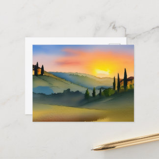 Carte postale Pittoresque Toscane Hills