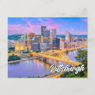 Carte Postale Pittsburgh, Pennsylvanie, États-Unis