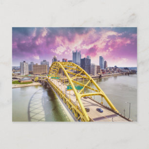 Carte Postale Pittsburgh Skyline et Fort Pitt Bridge