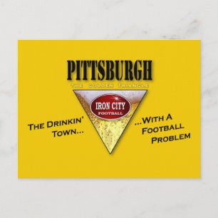 Carte Postale Pittsburgh, une ville boisée avec un problème de f