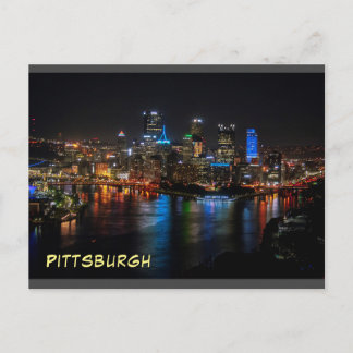 Carte Postale Pittsburgh Vue Nuit