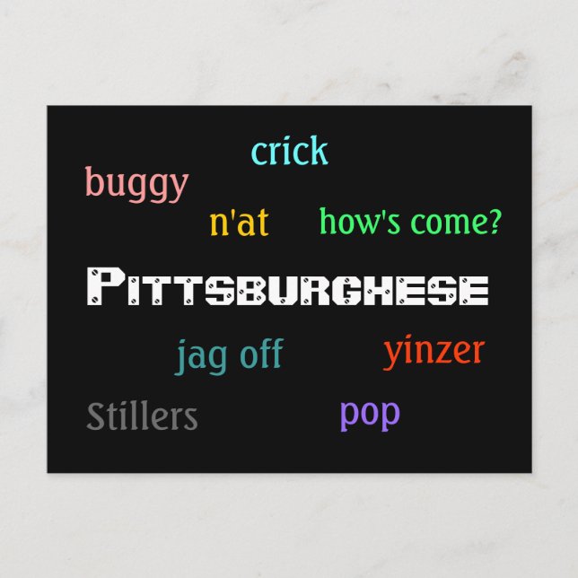 Carte Postale Pittsburghèse (Devant)