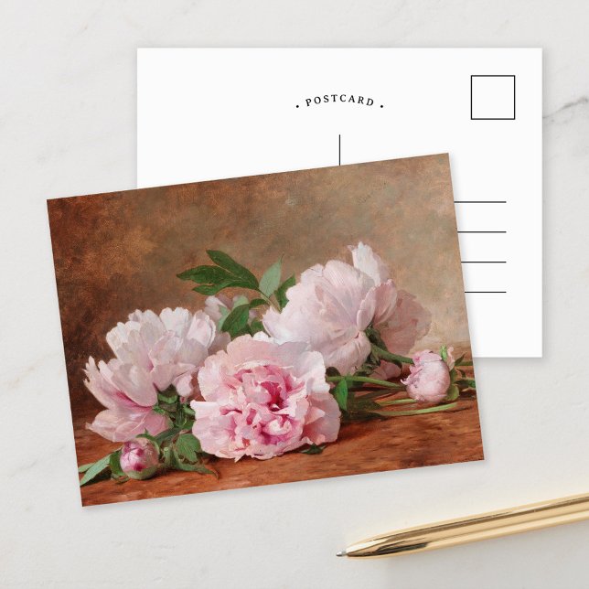 Carte Postale Pivoines | Alexandre Gamba de Preydour (Créateur téléchargé)