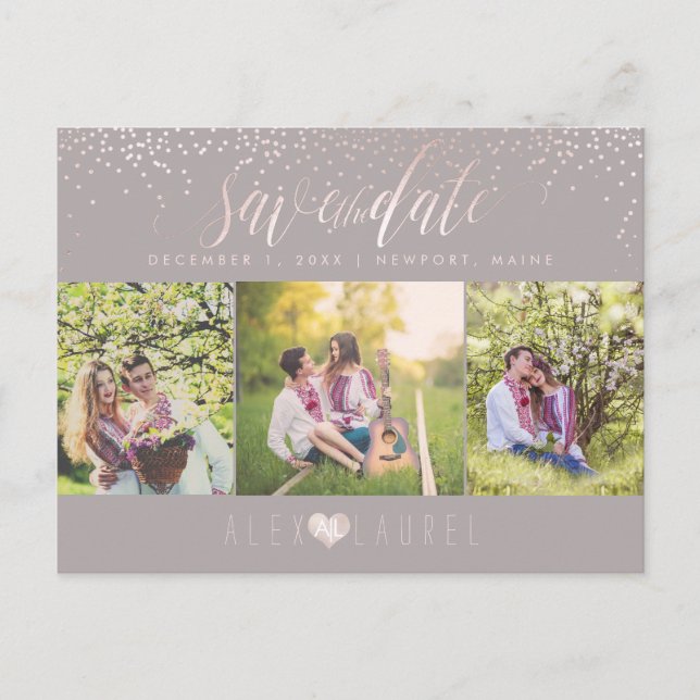 Carte Postale PixDezines do-it-yourself/Enregistrer la date/la c (Devant)