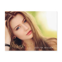 PixDezines Merci photo Grad/Script amusant