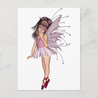 Carte Postale Pixie rose 3D 2