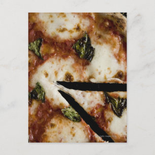 Carte Postale pizza au fromage au bois