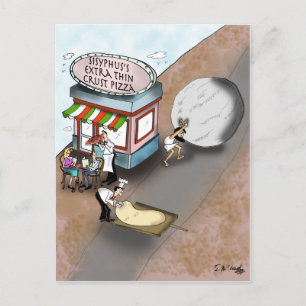 Carte Postale Pizza Cartoon 9366