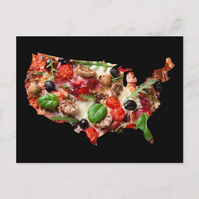 Carte Postale Pizza des Etats-Unis (Devant)