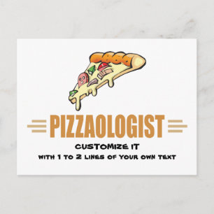 Carte Postale Pizza drôle