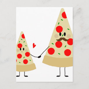 Carte Postale pizza fête des pères