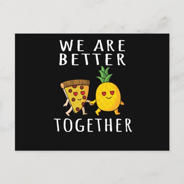 Carte Postale Pizza Hawaii Pineappa Pizza (Devant)