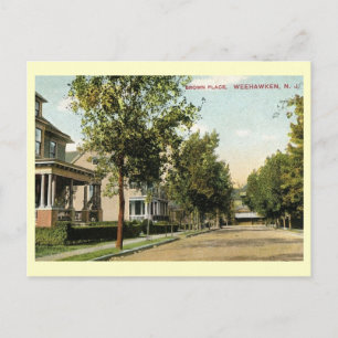 Carte Postale Pl Brown. Weehawken, New Jersey Vintage