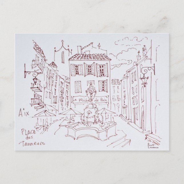 Carte Postale Place des Tanneurs | Aix en Provence, France (Devant)